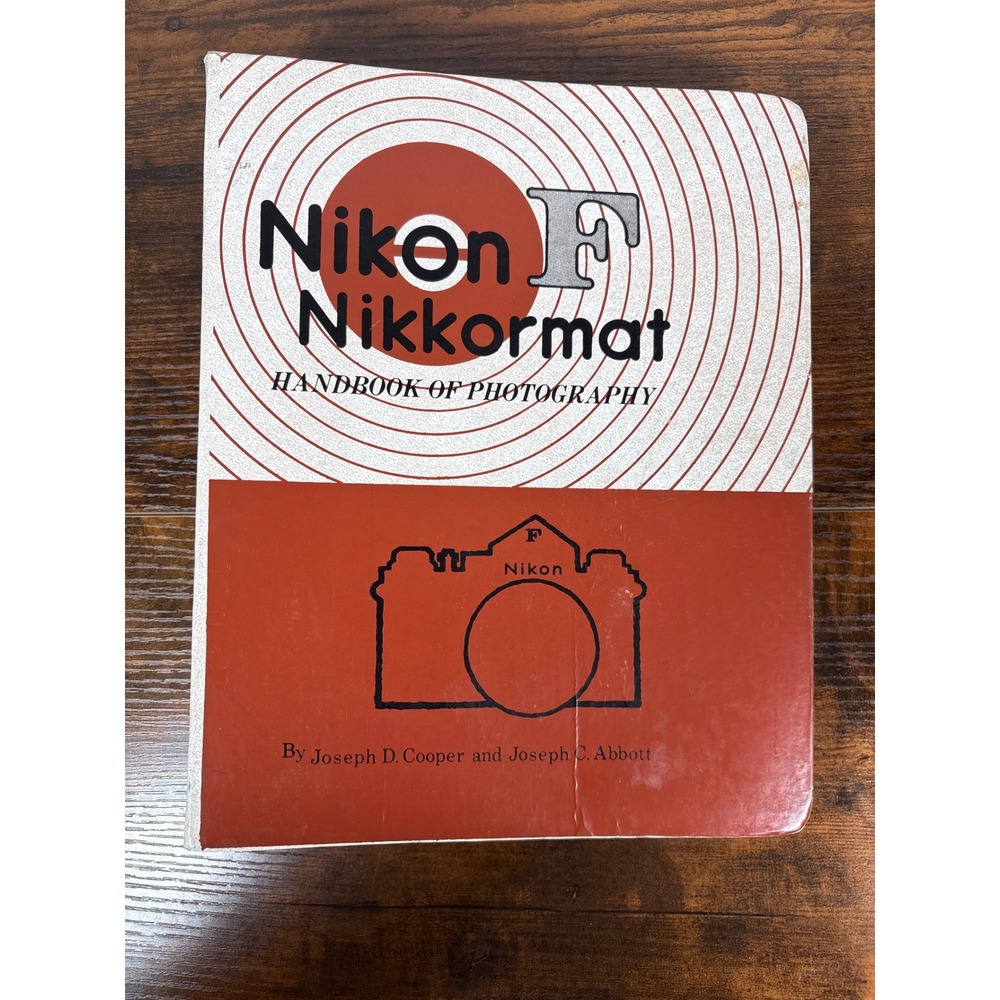 Vintage 1968 Nikon F Nikkormat Handbook of Photography Manual Cooper Abbott